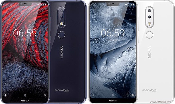 Nokia 6.1 plus có 3 phiên bản màu sắc: Xanh bóng, Đen bóng và Trắng bóng.