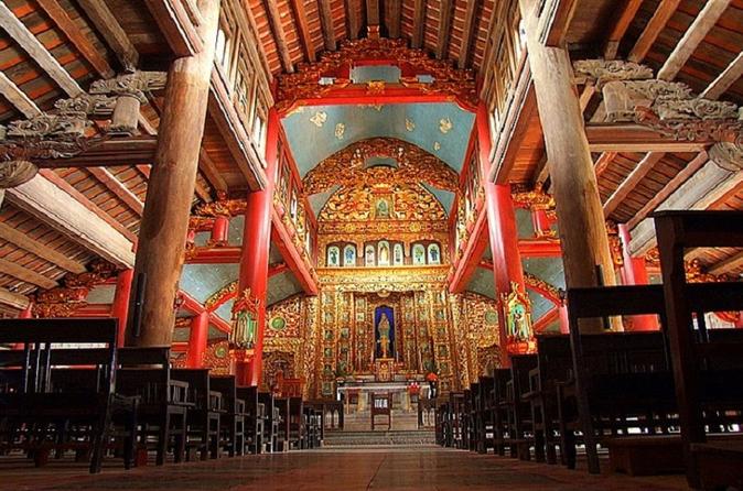 kiến trúc bên trong của nhà thờ Phát Diệm
