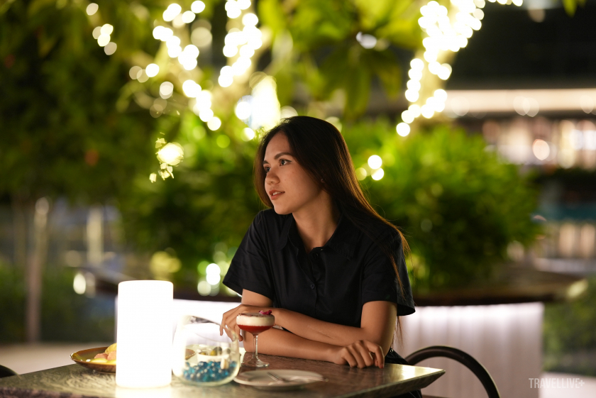 Hoa hậu Du lịch Việt Nam 2022 Lương Kỳ Duyên cũng rất thích ẩm thực tại khu nghỉ dưỡng.
