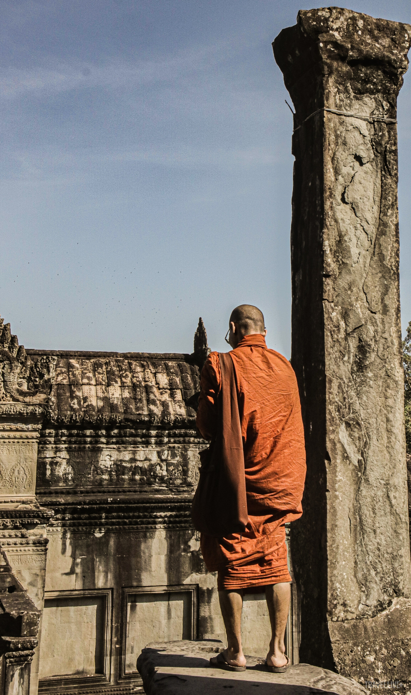 Một khoảnh khắc đặc biệt bên trong Angkor Wat