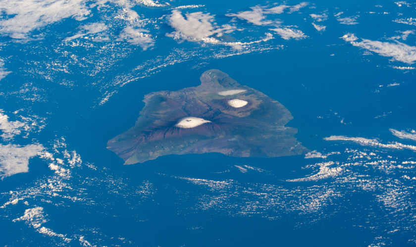 Đảo Lớn của Hawaii nhìn từ quỹ đạo