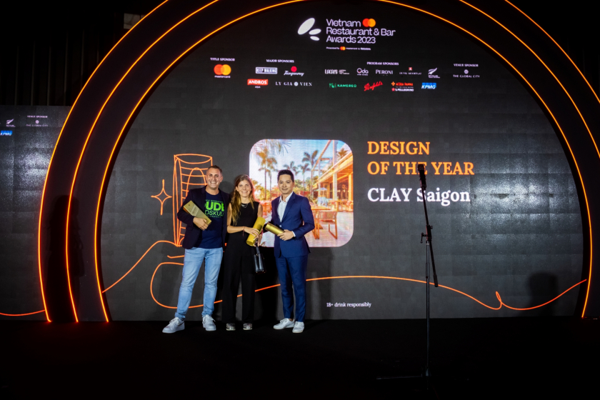 CLAY Saigon là Quán quân giải thưởng Thiết kế của năm.