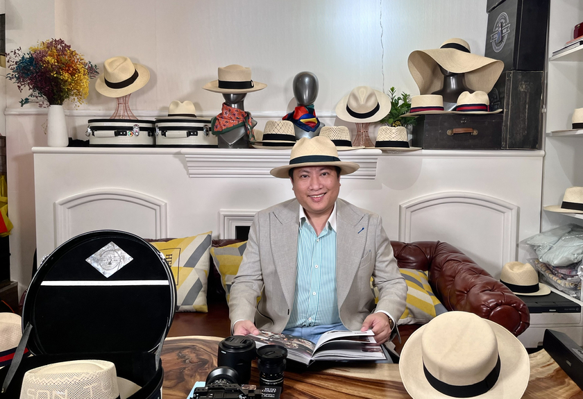 Trần Hải Đông (1987) hiện là người sở hữu chiếc nón cói Panama đắt nhất thế giới.