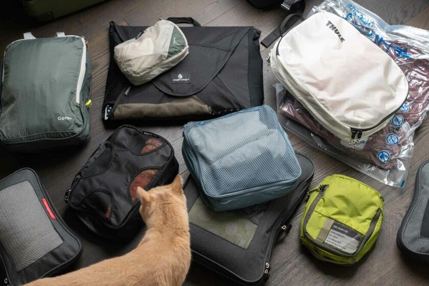 Sử dụng túi du lịch khiến mọi thứ ngăn nắp và khoa học hơn.