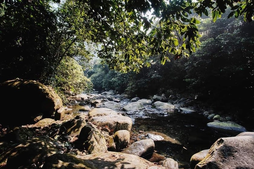 Du khách có thể trải nghiệm trekking suối Cửa Tử cả bốn mùa trong năm trừ những ngày mưa lũ.