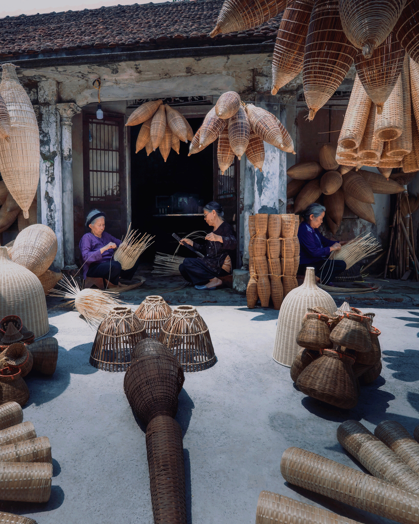 Làng nghề đan đó 200 tuổi tại Hưng Yên.