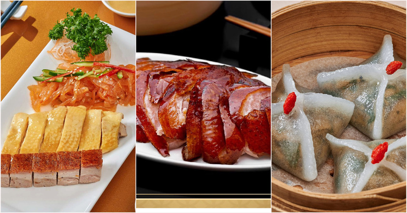 Thực đơn của Dragon Palace đa dạng với hơn 50 món dimsum và hơn 200 món ẩm thực Quảng Đông.