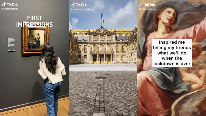 Các nội dung về bảo tàng lan tỏa mạnh mẽ trên Tiktok. Ảnh: Musée d'Orsay, Palace of Versailles và Uffizi Galleries