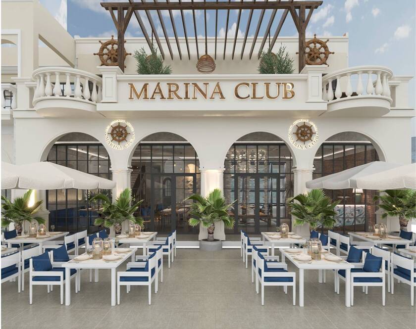 Marina Club có không gian thiết kế mở, tạo cảm giác thoáng đãng.