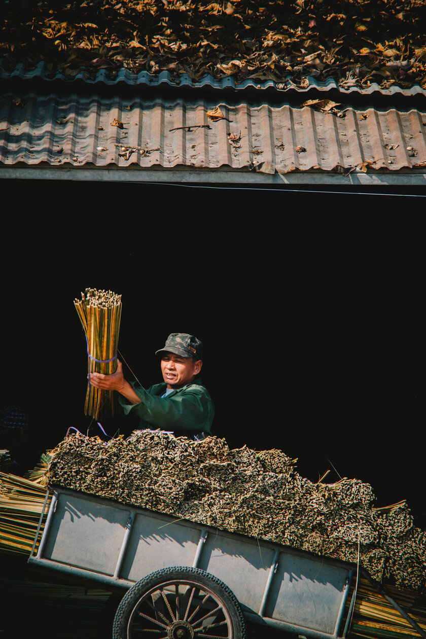 Tăm hương của làng Quảng Phú Cầu không chỉ được người tiêu dùng Hà Nội ưa chuộng mà còn là mặt hàng quen thuộc ở nhiều thị trường khác trong và ngoài nước. 