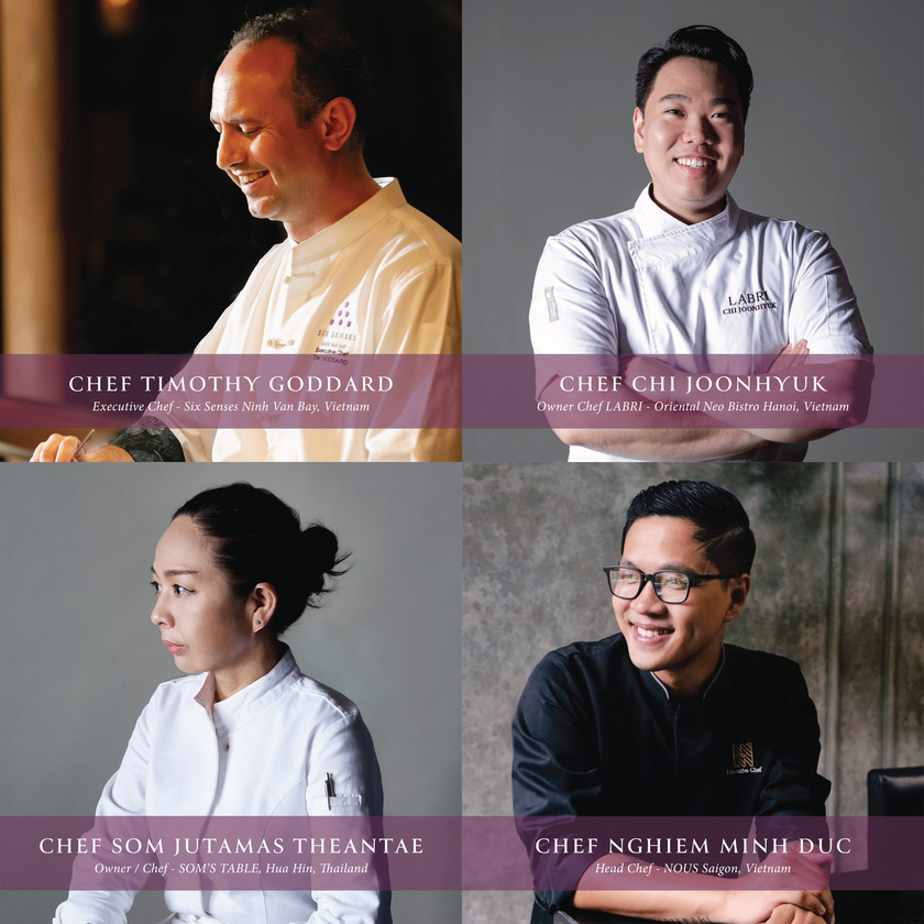 4 đầu bếp nổi tiếng tham gia trong Tuần lễ ẩm thực Culinary Sensation 2024.