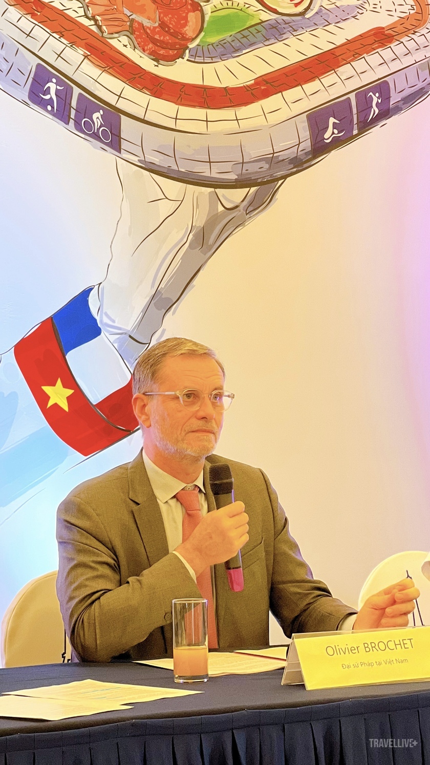 Đại sứ Pháp tại Việt Nam, ông Olivier Brochet chia sẻ tại họp báo.