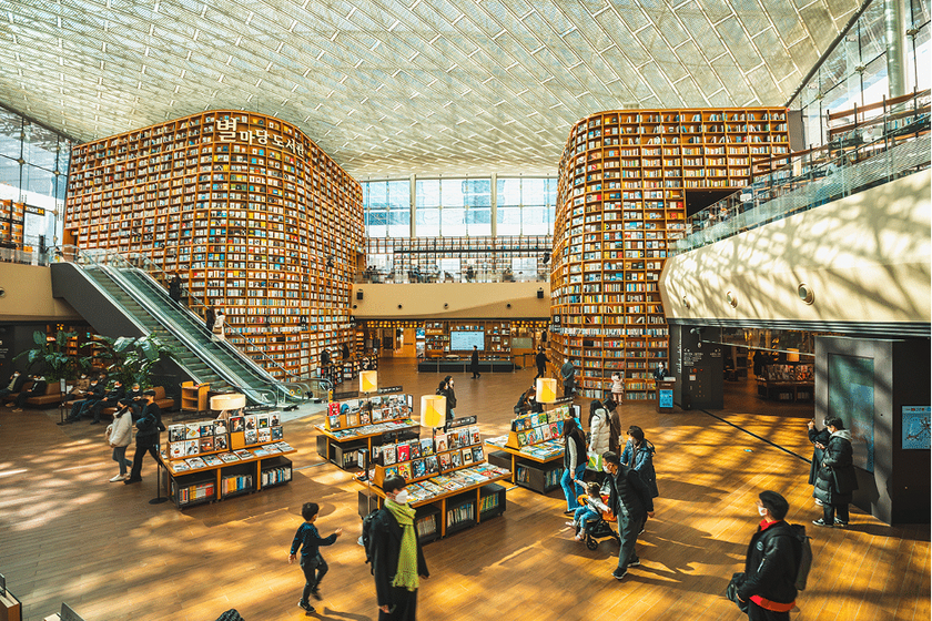 Thư viện khổng lồ nằm giữa thủ đô Seoul, Hàn Quốc