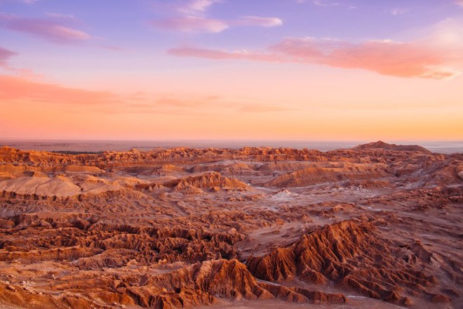 Địa hình của sa mạc Atacama có nhiều điểm tương đồng với sao Hỏa