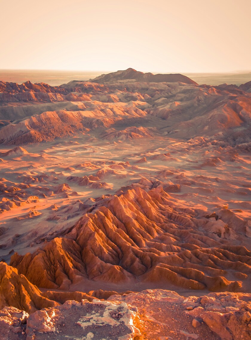 Có những khu vực ở sa mạc Atacama có lượng mưa chỉ đạt 3 mm mỗi năm