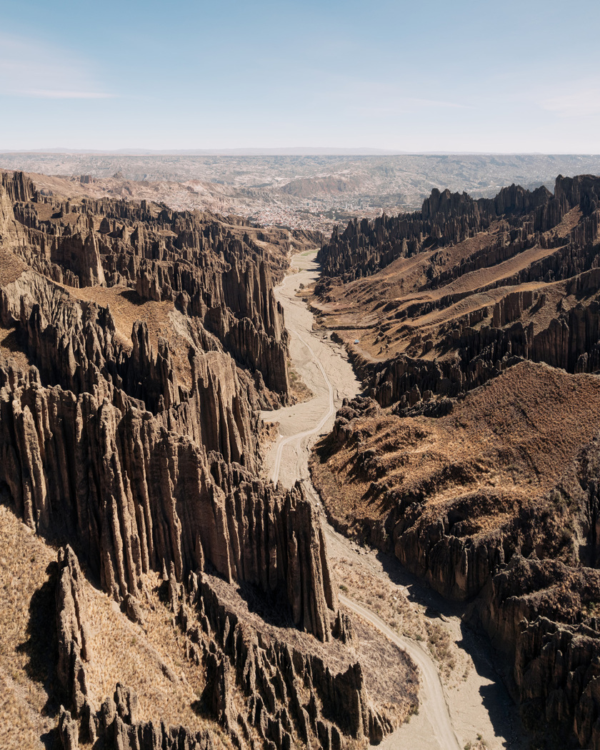 Valley de las Animas ở Bolivia từ góc nhìn của Drone