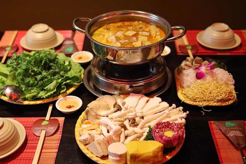 Những món ăn tại Buddha Chay mang đậm hương vị truyền thống, được chế biến công phu, tỉ mỉ.