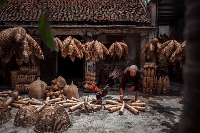 Làng nghề truyền thống nghề đan đó hơn 200 năm tuổi