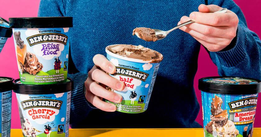 Ben&Jerry's là hãng kem nổi tiếng được người dân Mỹ ưa chuộng