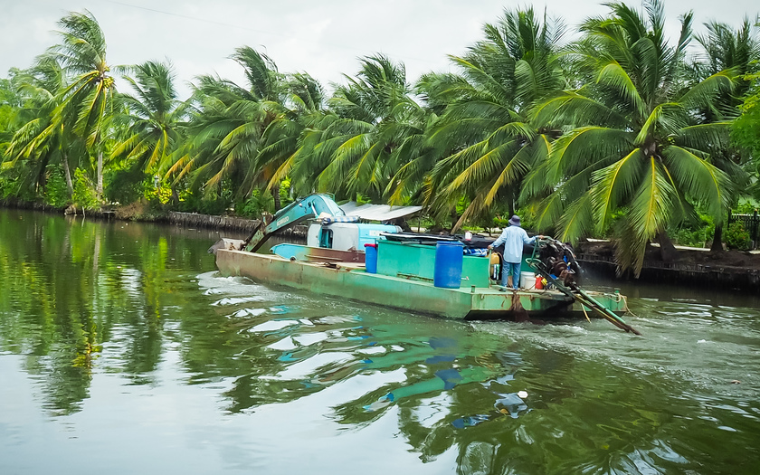 Một cảnh sông ở gần rừng U Minh - Kiên Giang