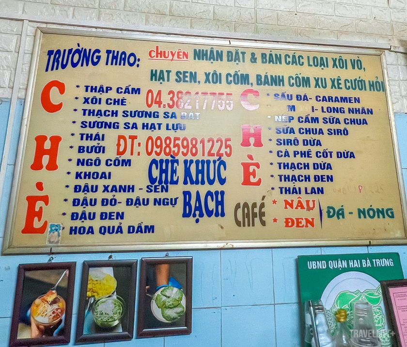 Thực đơn hấp dẫn tại Chè Của Mẹ