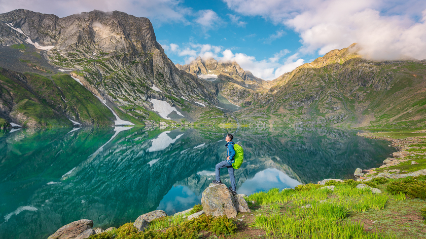 Hồ Vishansar, theo mình thấy thì hồ này là hồ đẹp nhất trong cung trek này