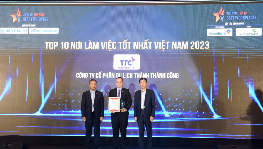 TTC Hospitality được vinh danh Top 10 nơi làm việc tốt nhất Việt Nam 2023 – ngành Du lịch