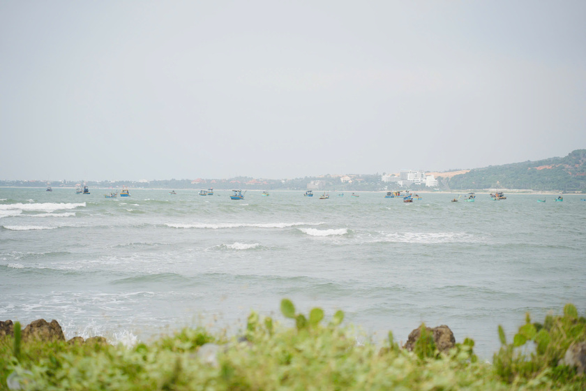 Những chiếc thuyền ngoài khơi xa