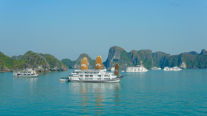 Vịnh Hạ Long nổi tiếng với hàng nghìn hòn đảo đá vôi lớn nhỏ, tạo nên một bức tranh thiên nhiên kỳ vĩ và độc đáo