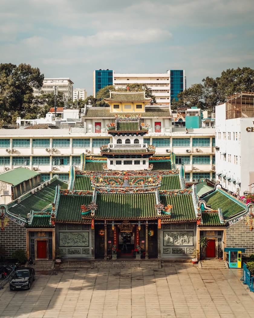 Toàn cảnh Hội Quán Nghĩa An – Một trong những hội quán lâu đời nhất của người Hoa tại Sài Gòn, mang đậm dấu ấn kiến trúc truyền thống