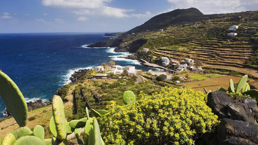 Pantelleria, hòn đảo nhỏ nhiều đồi núi nằm giữa Sicily và Tunisia thuộc Địa Trung Hải