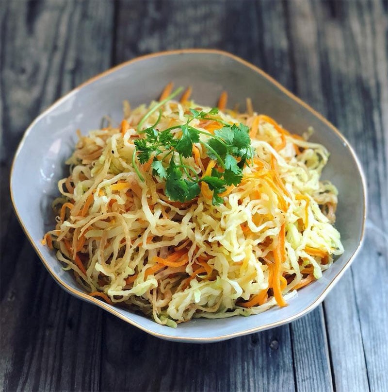 Món mực khô xào su hào