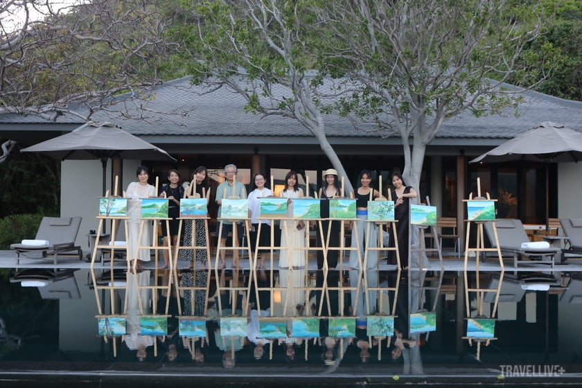 Tham gia buổi workshop vẽ cùng bác Trịnh Lữ tại Amanoi