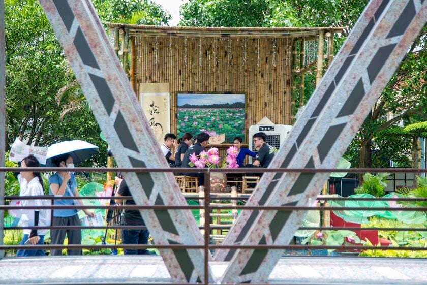 Không gian trưng bày ấn tượng tại lễ hội