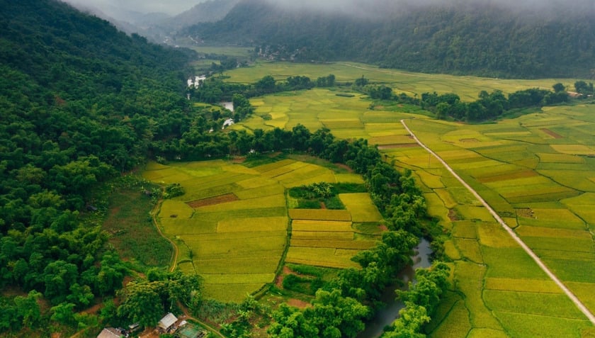 Cách Hà Nội khoảng 160 km, giáp ranh biên giới Việt - Lào, khu bảo tồn thiên nhiên Pù Luông từ lâu là điểm hẹn của những tâm hồn yêu thích sự mộc mạc, yên bình
