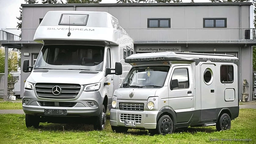 Hãng sản xuất motorhome sang trọng Wanner (Đức) ra mắt mẫu xe cắm trại Mini Silverdream tại triển lãm CMT 2025 ở Stuttgart, hứa hẹn mang đến không gian sống tiện nghi trong một thiết kế siêu nhỏ gọn