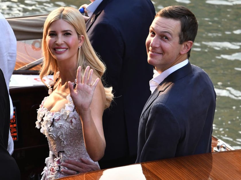 Ivanka Trump cùng chồng cũng xuất hiện tại đám cưới