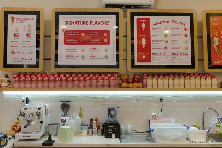 3 loại menu của quán