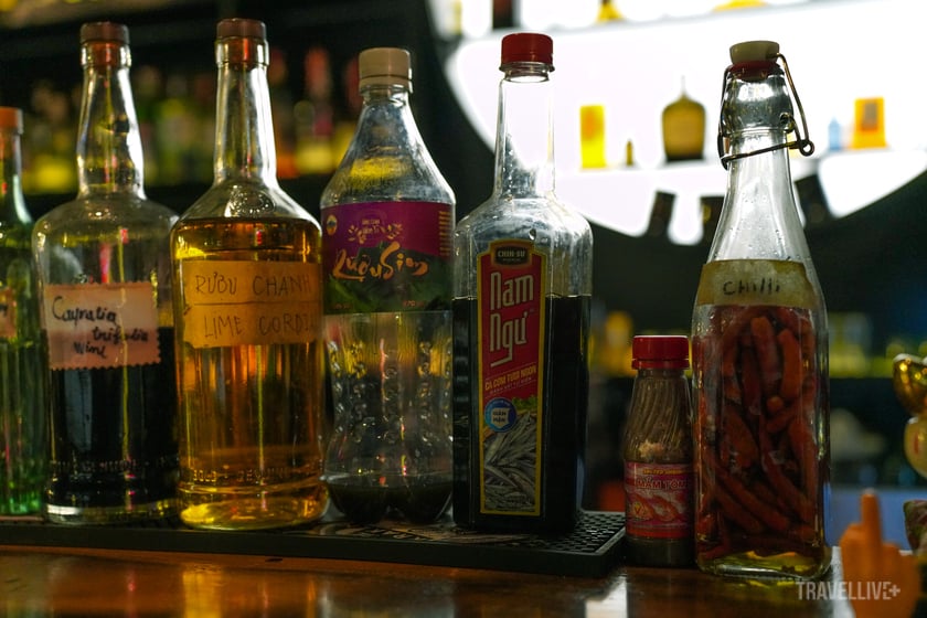 Một số món cocktail ngẫu hứng được nhân viên pha chế từ những gia vị nấu ăn