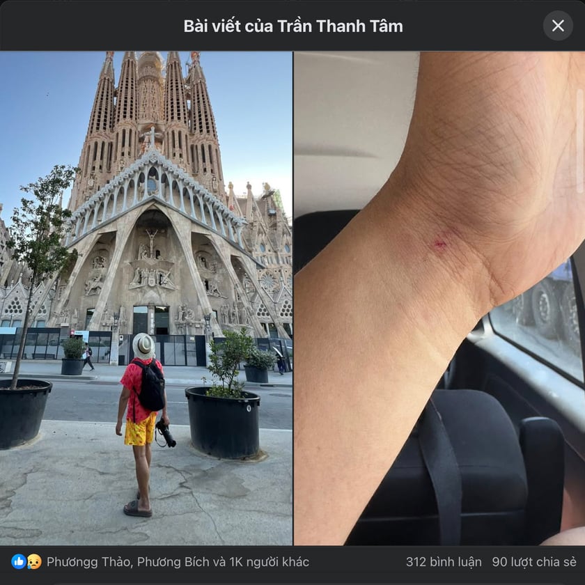 Bài chia sẻ của anh Trần Thanh Tâm thu hút sự quan tâm của nhiều người trong nhóm du lịch châu Âu