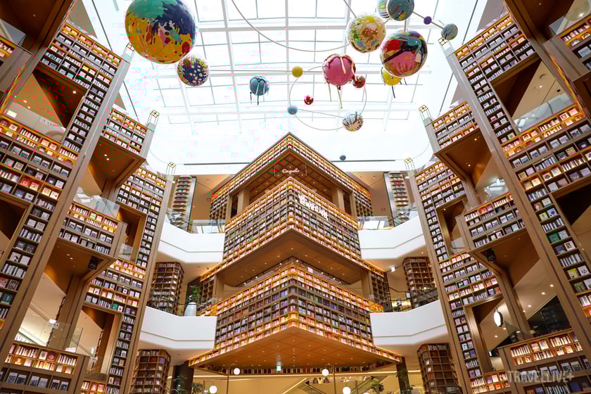 Thư viện Starfield ở Suwon – một công trình vừa là không gian đọc, vừa là điểm check-in nổi tiếng