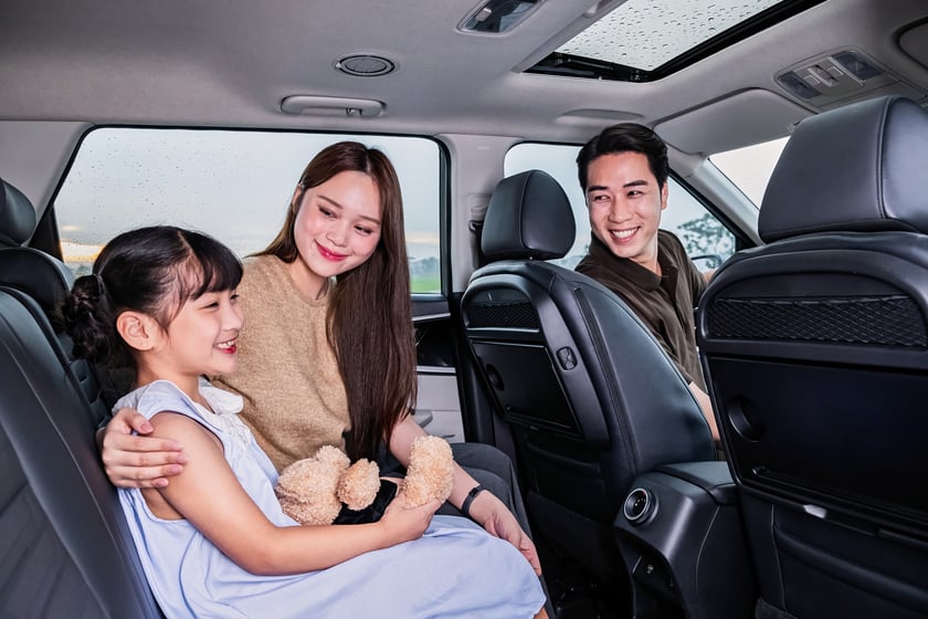 Không gian rộng rãi giúp cả gia đình có thể cùng đồng hành trong chuyến đi