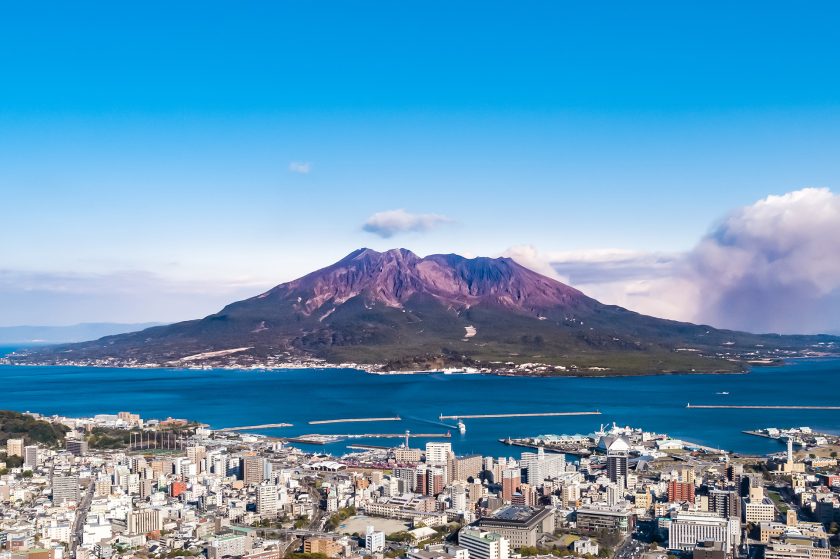 Ngọn núi Kaimondake - biểu tượng của vùng Kaigoshima
