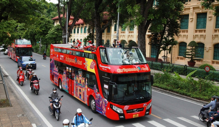 Xe buýt hai tầng Hanoi City Tour - Ảnh: Internet