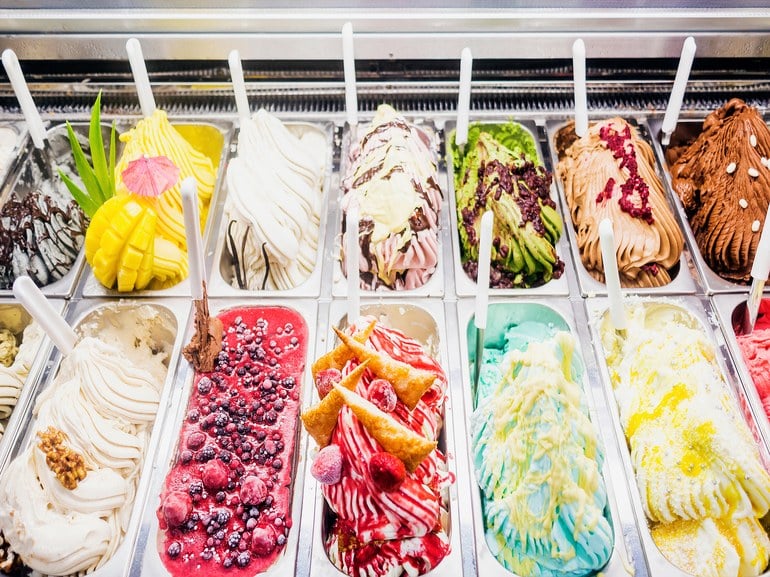 Casa Infante ở thành phố Naples có rất nhiều hương vị gelato đặc sắc để du khách lựa chọn