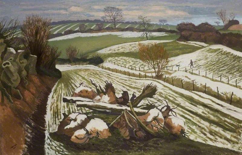 Tuyết tan ở Wormingford (John Nortcote Nash, 1962)