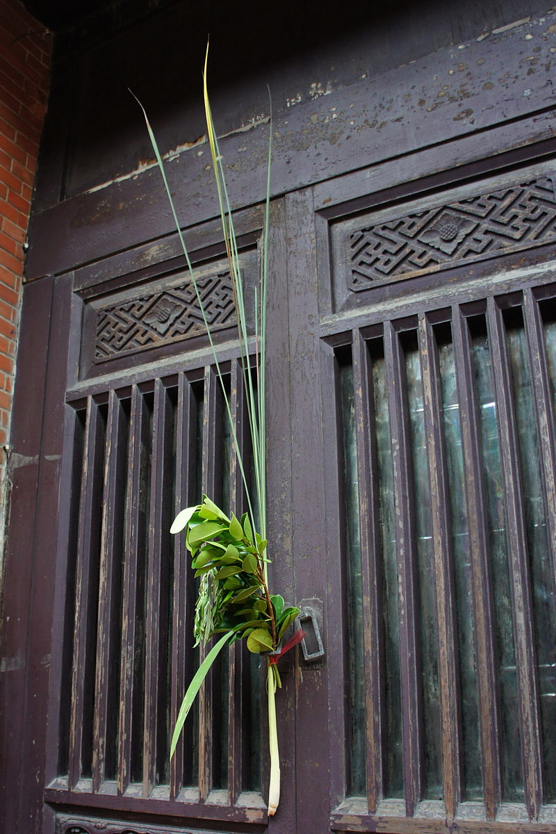 Thủy xương bồ là một loại thảo dược được sử dụng trong ngày lễ, hoặc treo trước cửa nhà, quấn trong lá đa, để xua đuổi tà ma