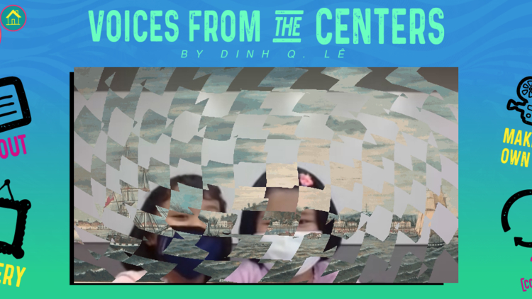Tác phẩm tác phẩm “Voices From The Centers” của nghệ vĩ Dinh Q Lê (Việt Nam). Ảnh: nationalgallery.sg