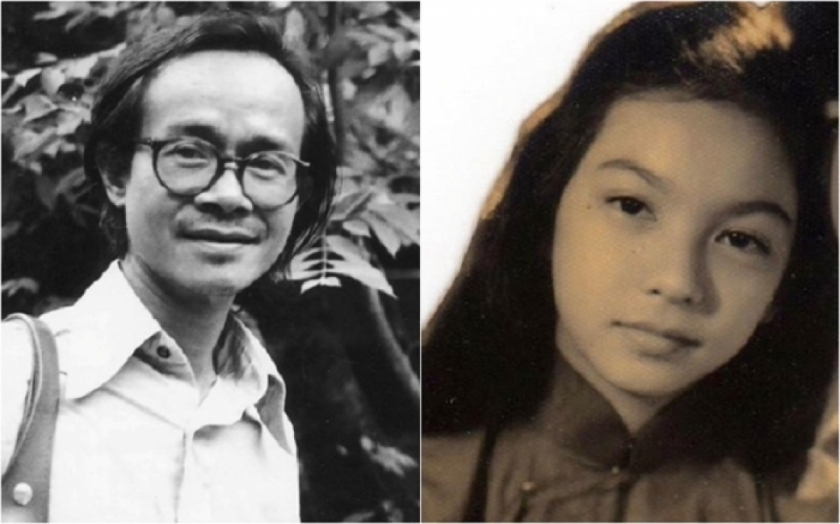 Nhạc sĩ Trịnh Công Sơn và Dao Ánh hồi trẻ  