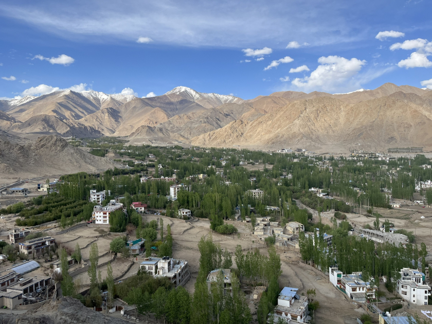 Khung cảnh tại ngôi làng trung tâm ở Ladakh (Ảnh: Nhân vật cung cấp)